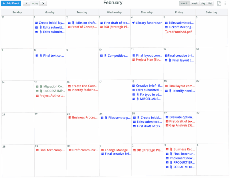 Group calendar product tour