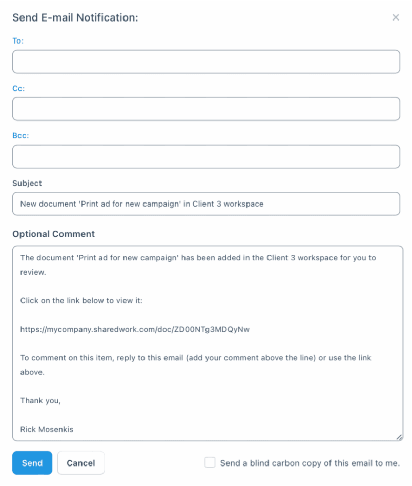 Email alerts product tour