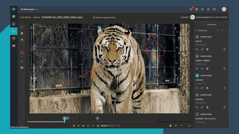 Video markup
